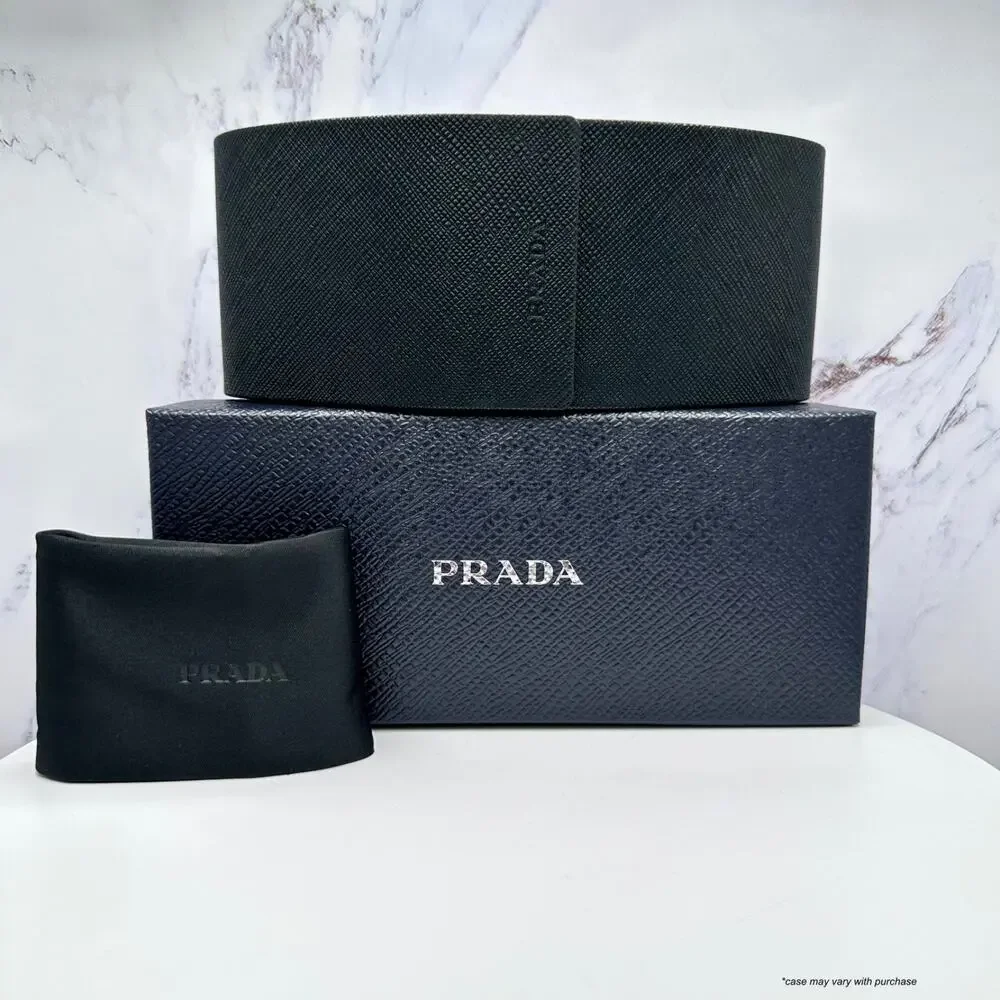 Prada Tortoiseshell Rectangular Sunglasses with Dark Gray Lenses